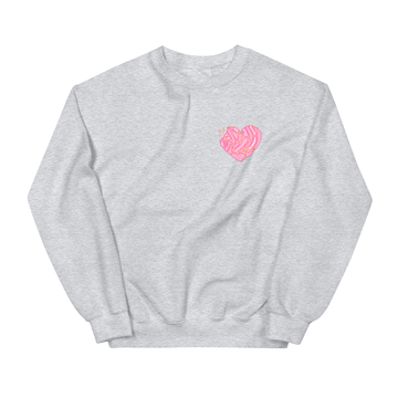 Sweetheart Embroidered Sweater - Heather Gray Unisex